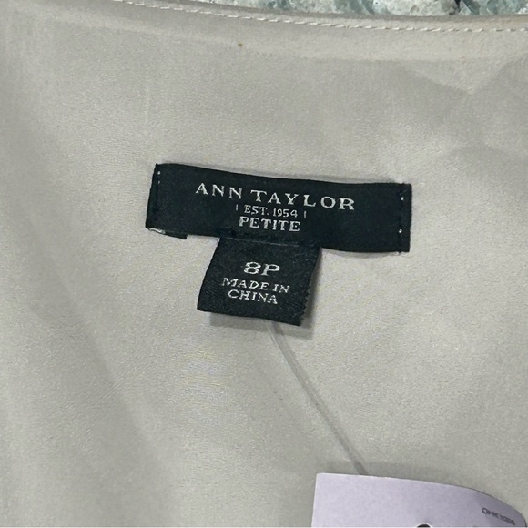 Ann Taylor Cream Ruffle Midi Dress - Picture 3 of 11